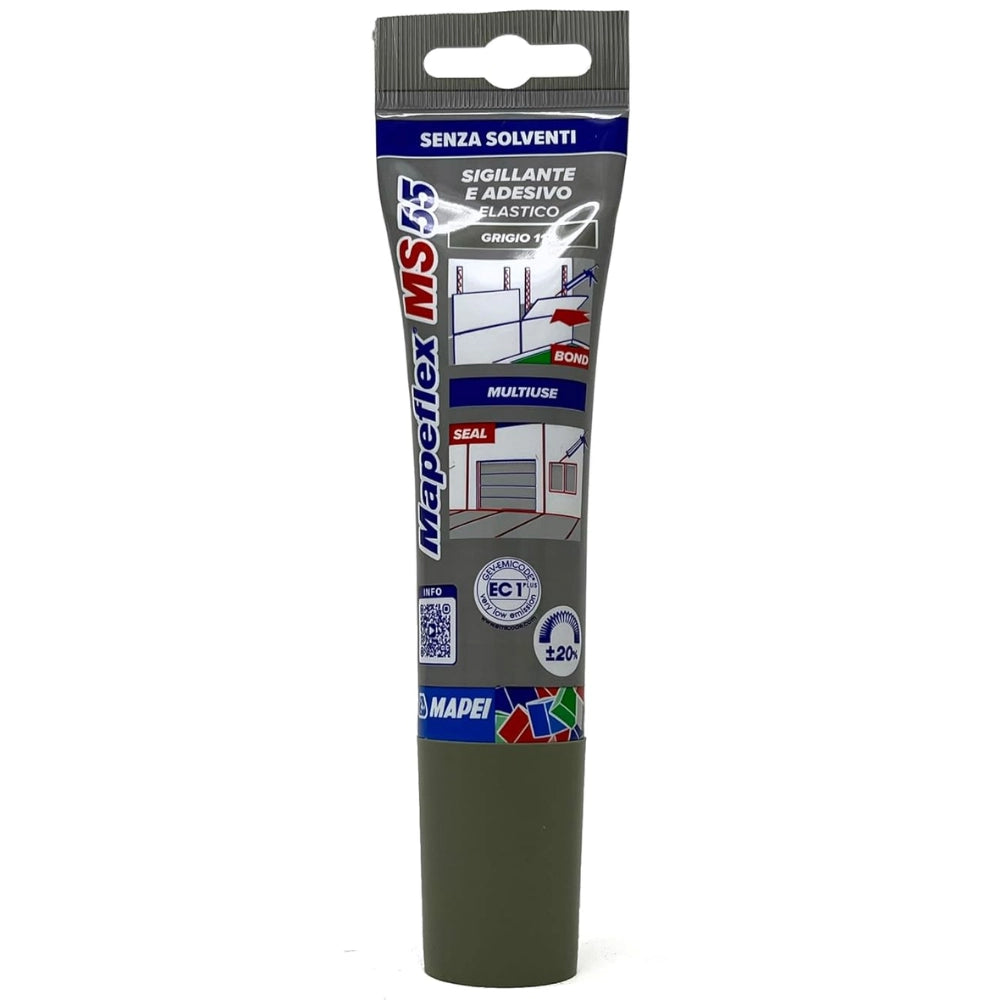 Adesivo sigillante elastico multifunzione mapeflex ms 55 *** colore- grigio cemento - 113, confezione 1