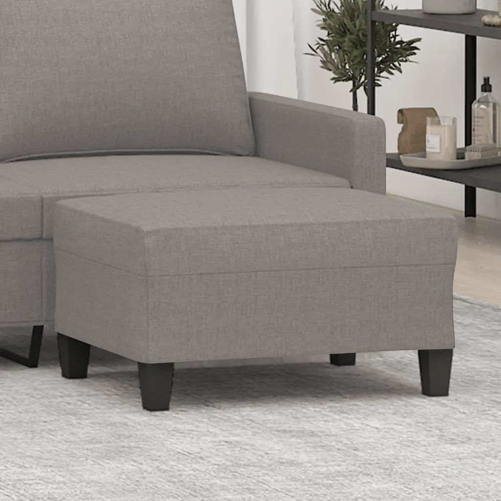 Poggiapiedi Tortora 70x55x41 cm in Tessuto 349354