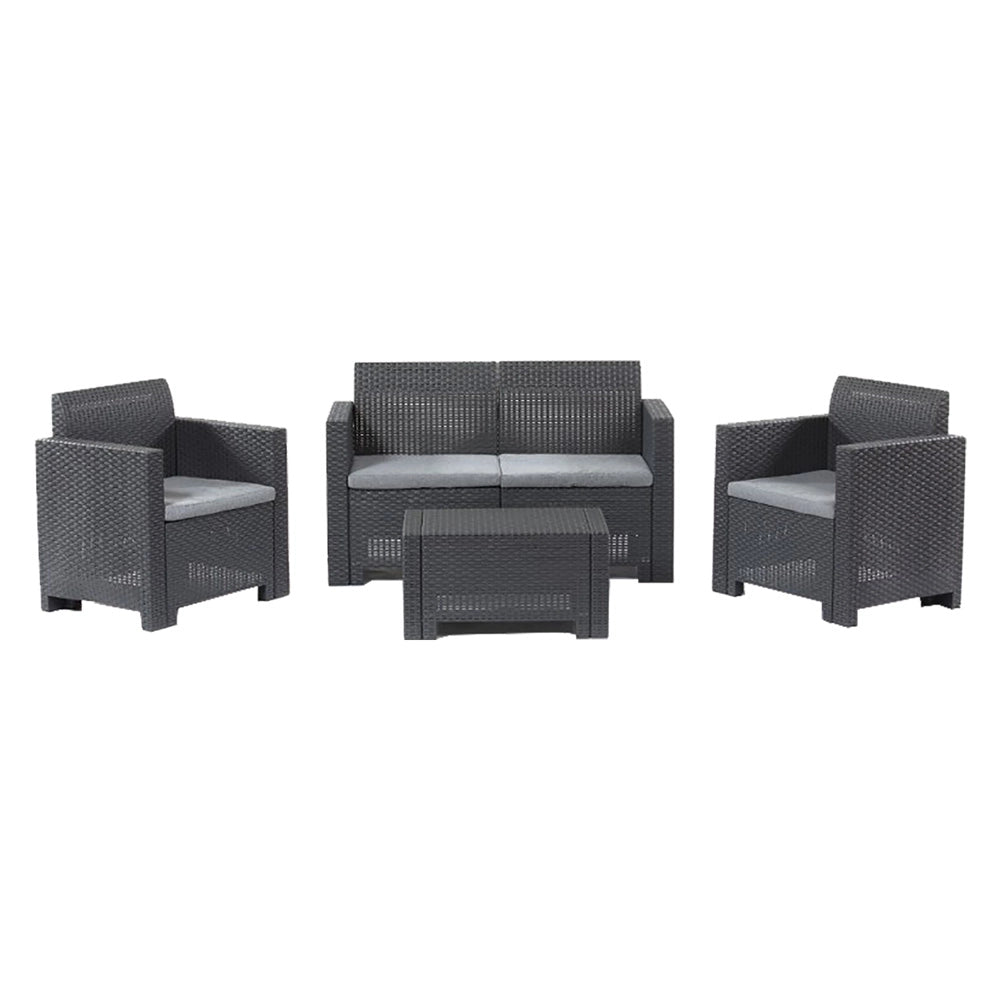 Set da giardino polipropilene marrone