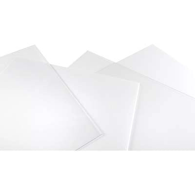 VETRO SINTETICO RIGIDO - POLISTIROLO TRASPARENTE CM 100X100 S.MM 5- 3 pezzi