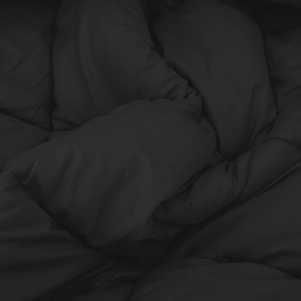 Duvet Estivo Nero 200 x 200 cm Microfibra 42025467