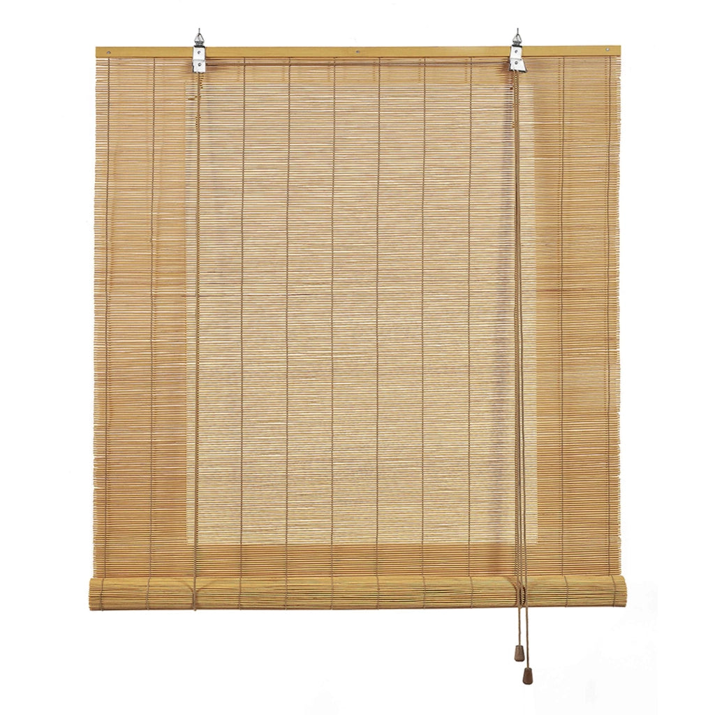 Tenda a rullo oscurante in bamboo naturale Marronechiaro 90x175 cm