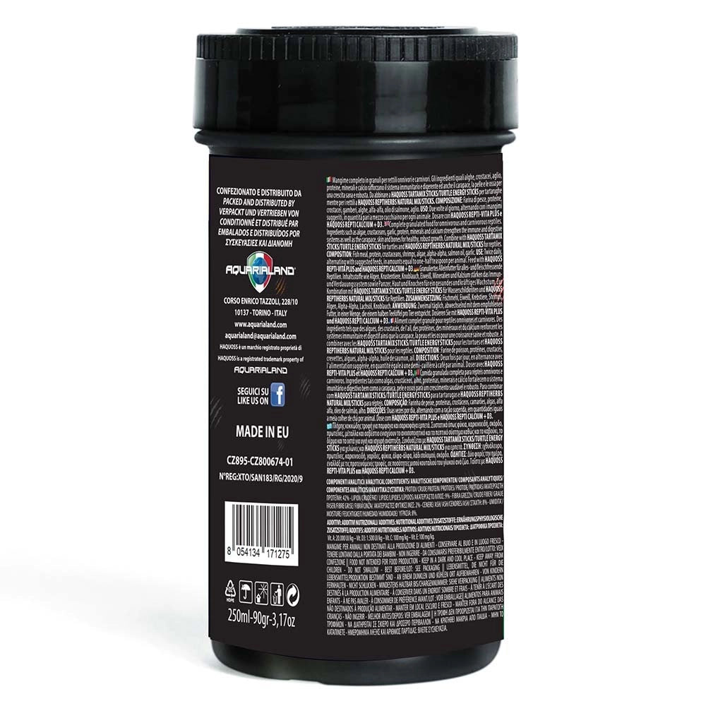Haquoss Carnivor Pellets 250ml - Pellets per tartarughe e rettili carnivori/onnivori