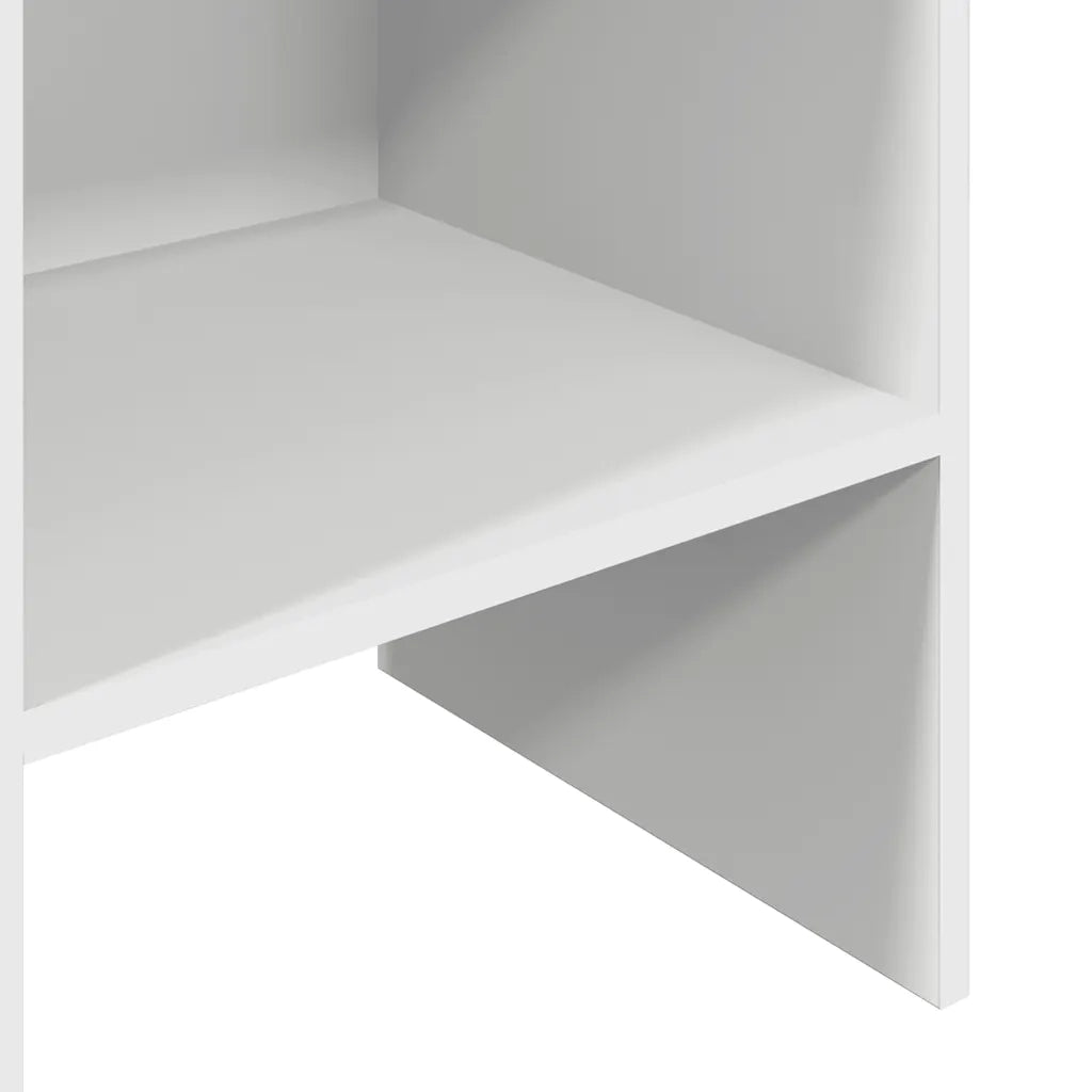 Libreria Bianca 40x35x180 cm in Legno Multistrato 803398