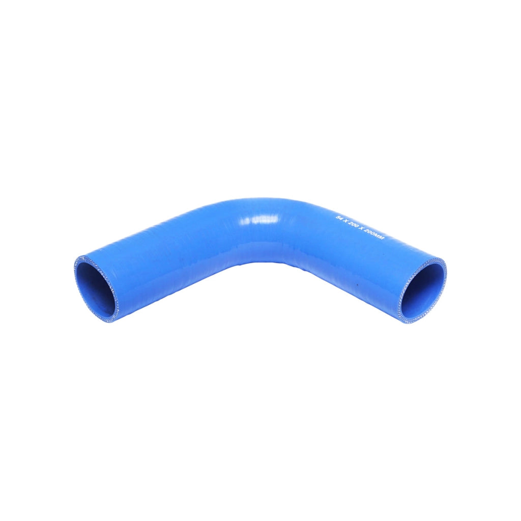 Tubo curvato in silicone a 90 gradi con inserto in tessuto, dimensioni 54x200x200 mm Breckner Germany