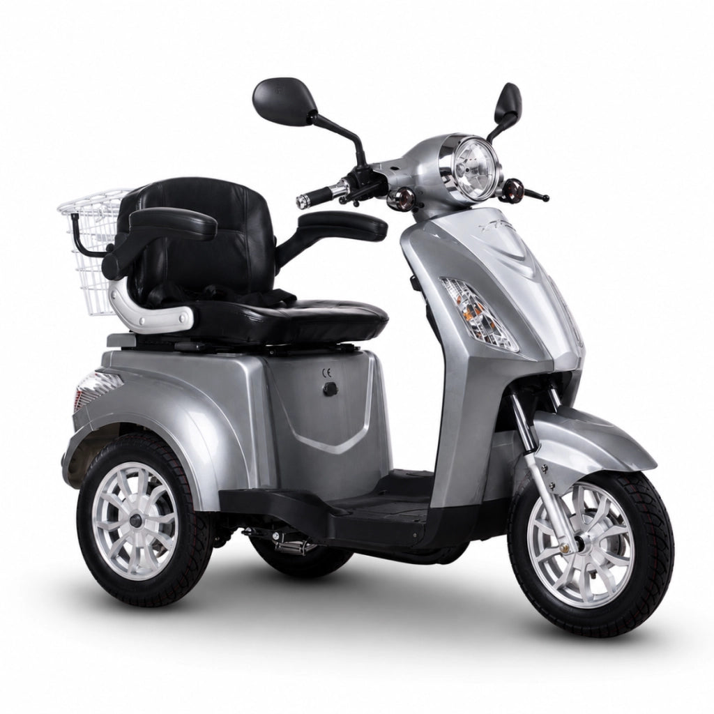 Scooter Z-TECH ZT-15-D "TRILUX PLUS" 3 RUOTE Differenziale per Disabili e Anziani -Grigio