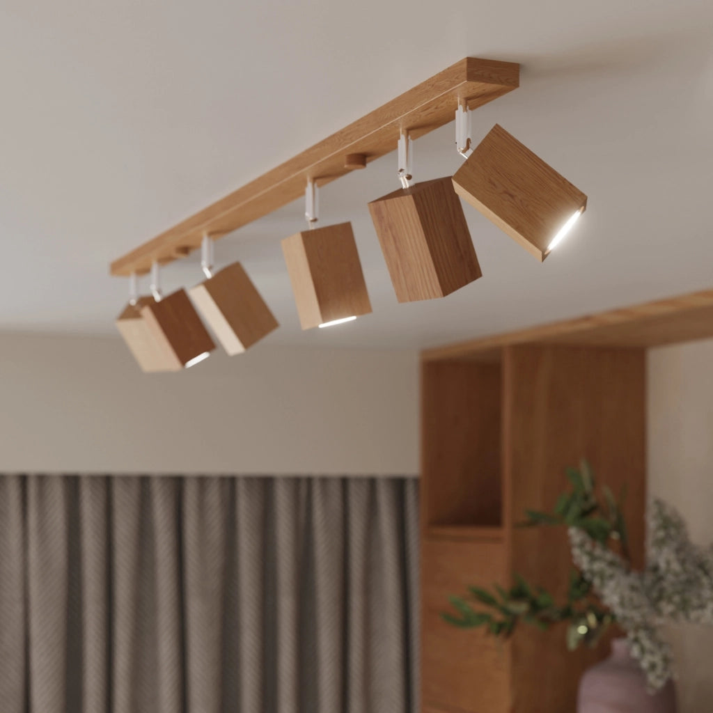 Spot soffitto BAMBU Pure Lume rovere scuro 30cm GU10