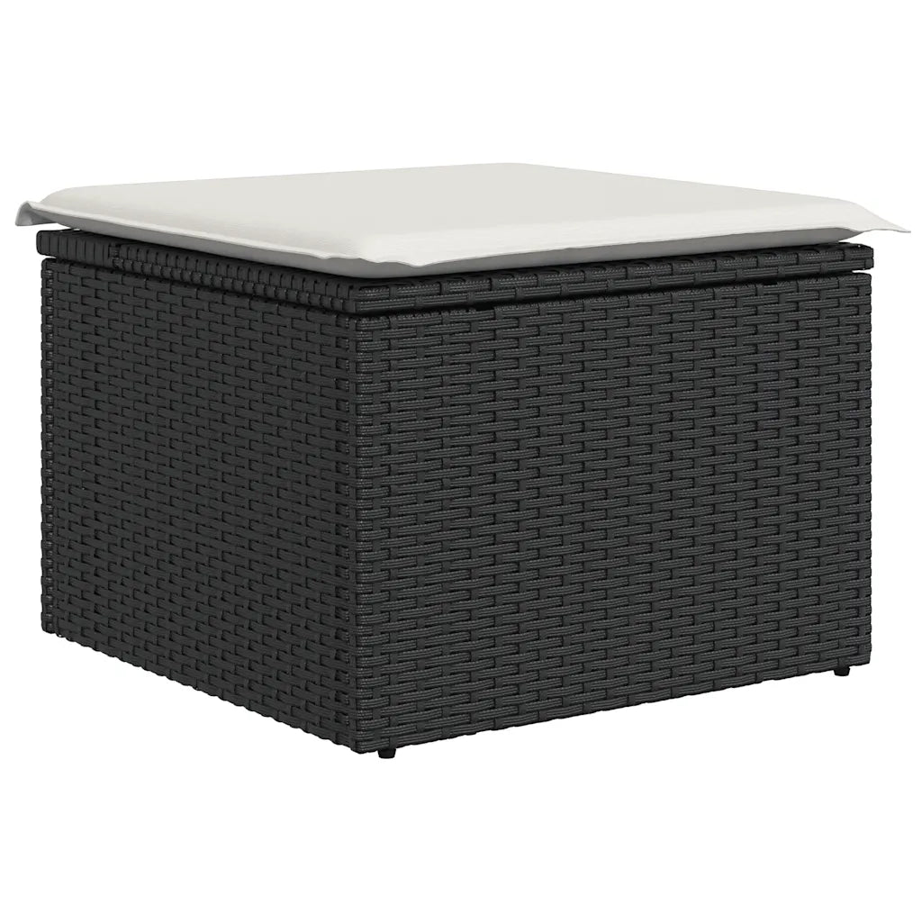 Set Divani da Giardino 11 pz con Cuscini Polyrattan Marrone 3228913