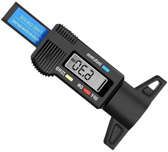 Misuratore di Profilo per Motocicletta con Display LCD 0-254 mm Misuratore di Profondità Misuratore di Schiacciamento