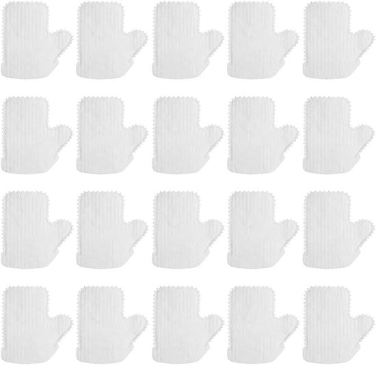 Set di guanti per pulizia - 20 pezzi - Non tessuti - Guanti per rimozione della polvere - Adatti a tutti gli ambienti - Da gettare - Bianchi.