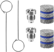 Kit di schiuma a cannello 2 set - Cannello in acciaio inossidabile - Pezzi di cannello per schiuma - Set di schiuma - Strumenti di pulizia - 5 strati - Schiuma da neve