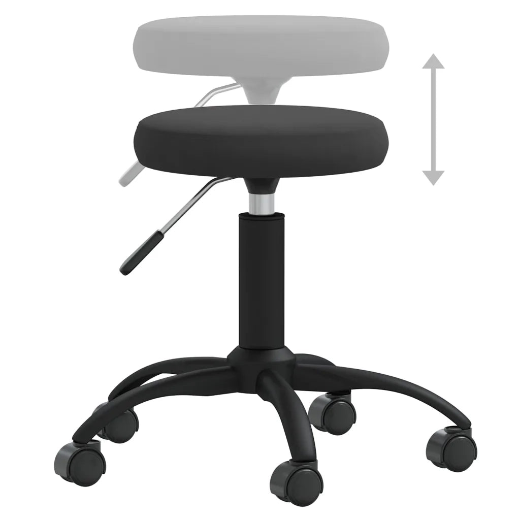 Sedia Girevole da Ufficio | Sedia da Gaming Nera in Velluto
