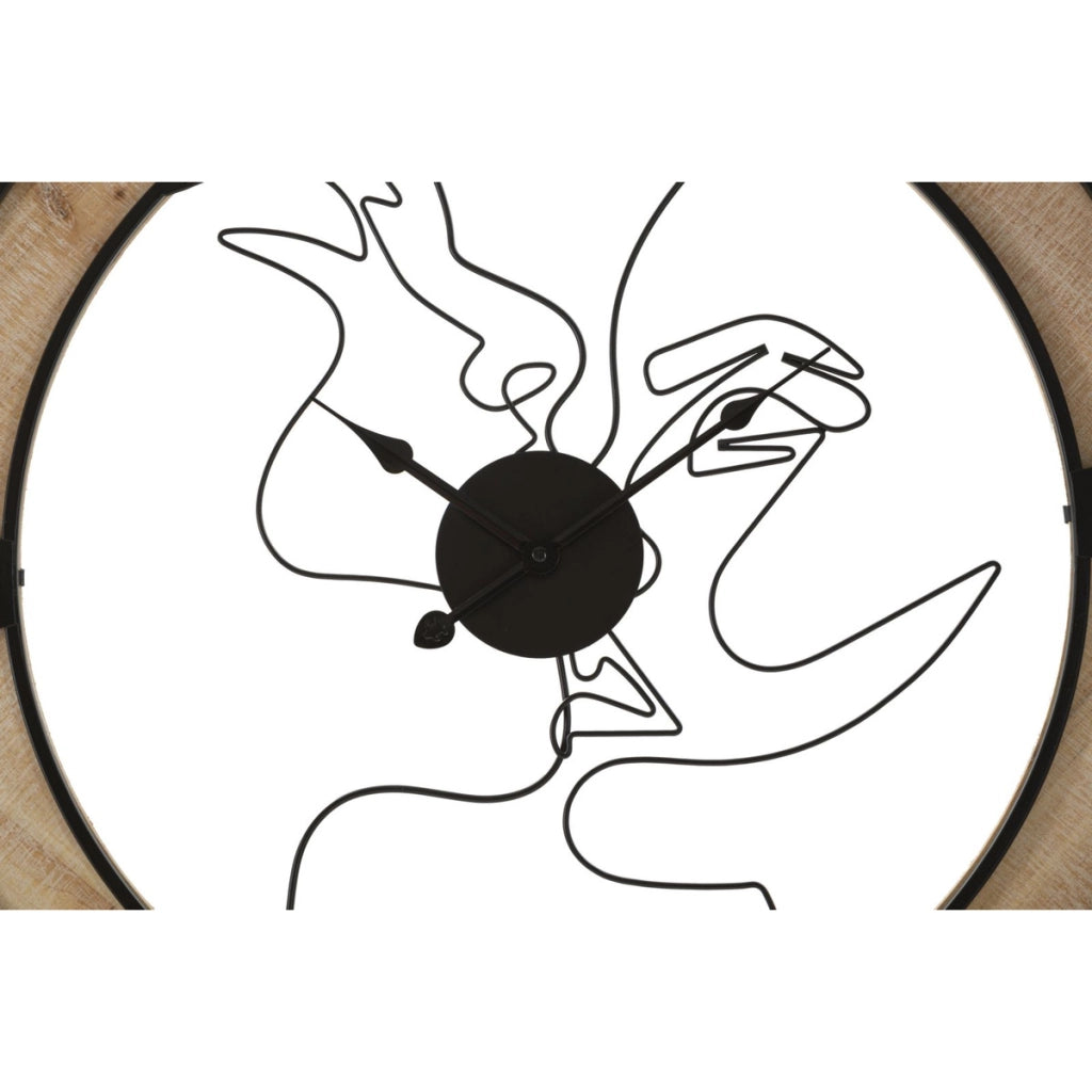 Orologio da Parete VKH246, Marrone, Legno, 60x3x60 cm