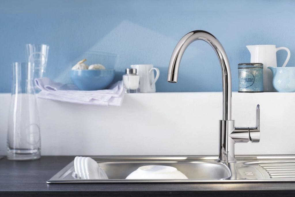 Monocomando per Lavello con Bocca Girevole Bauedge Grohe Cromo