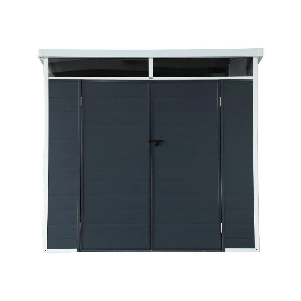 Casetta da giardino in plastica con struttura in alluminio, 4.55m²,
