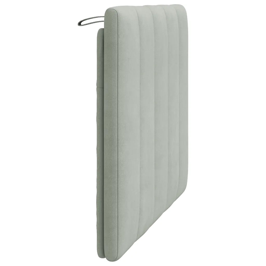Cuscino testiera Hanko Grigio Chiaro 100 cm Velluto 3207720