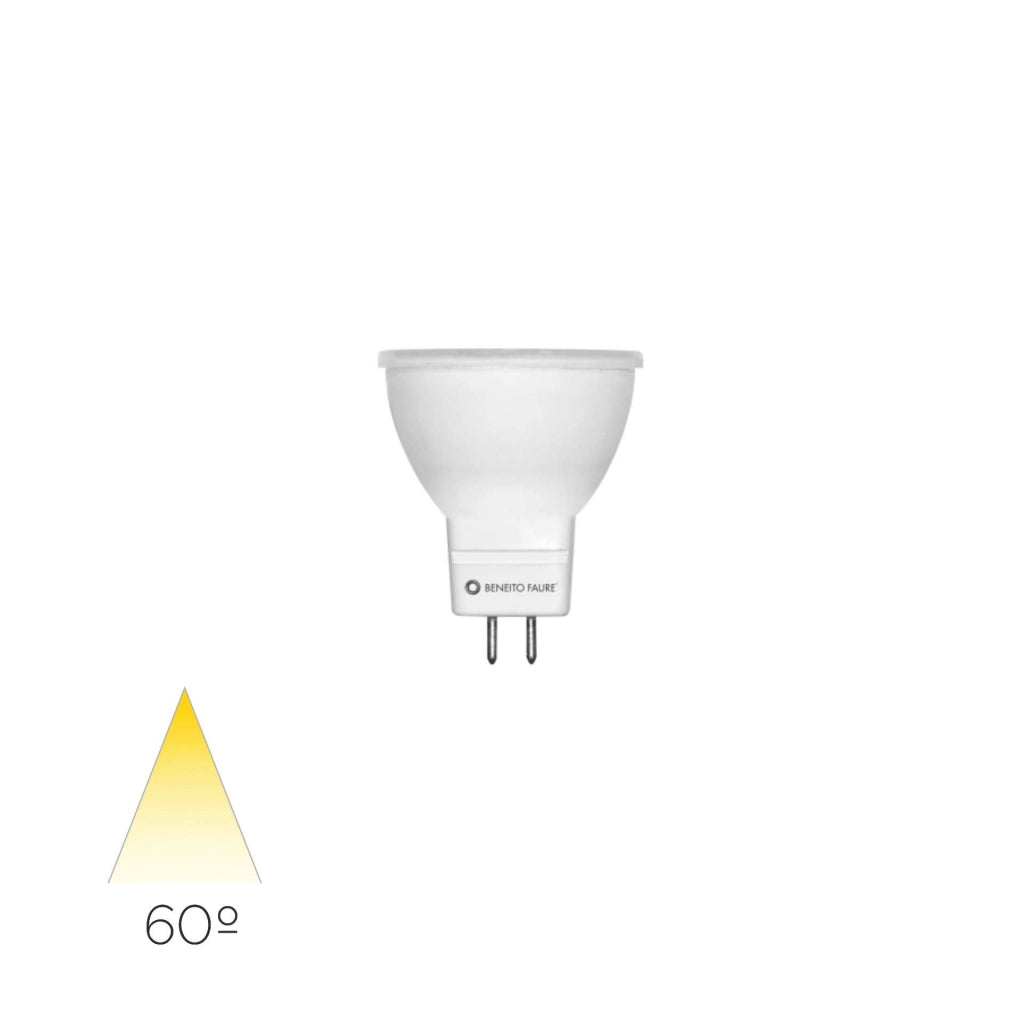 Lampadina LED Dicroica Tutto MR11 4W 3000K 250lm 60º 12V Bianco - Beneito & Faure, Soluzione Illuminotecnica ad Alta Efficienza