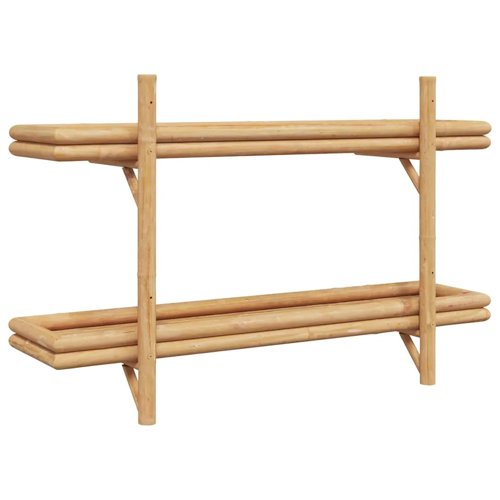 Scaffale da parete | Ripiano a parete | Mensola a parete Marrone 100 x 26 x 60 cm Bamb¨´