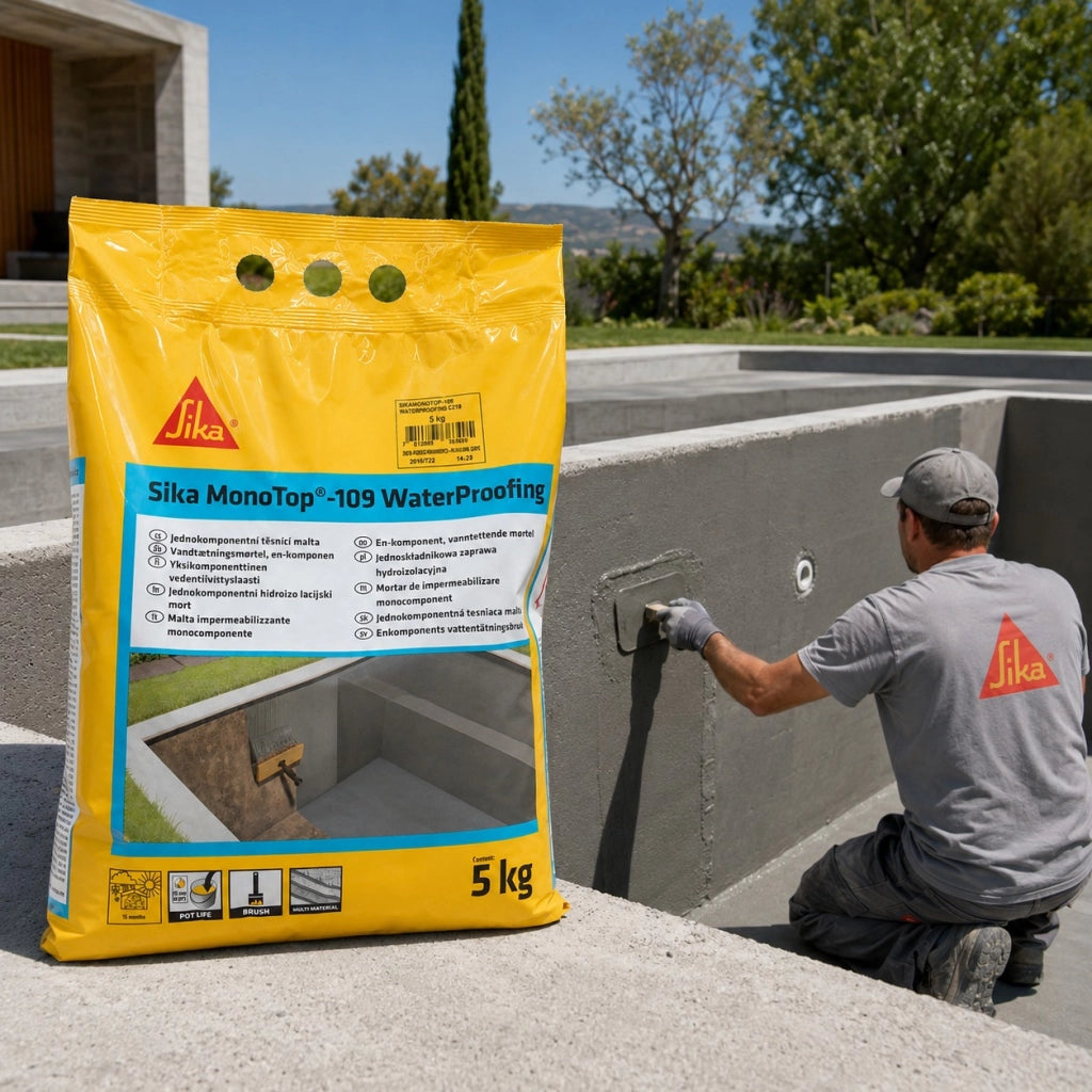 Sika monotop 109 malta cementizia 5 kg impermeabilizzante per edilizia