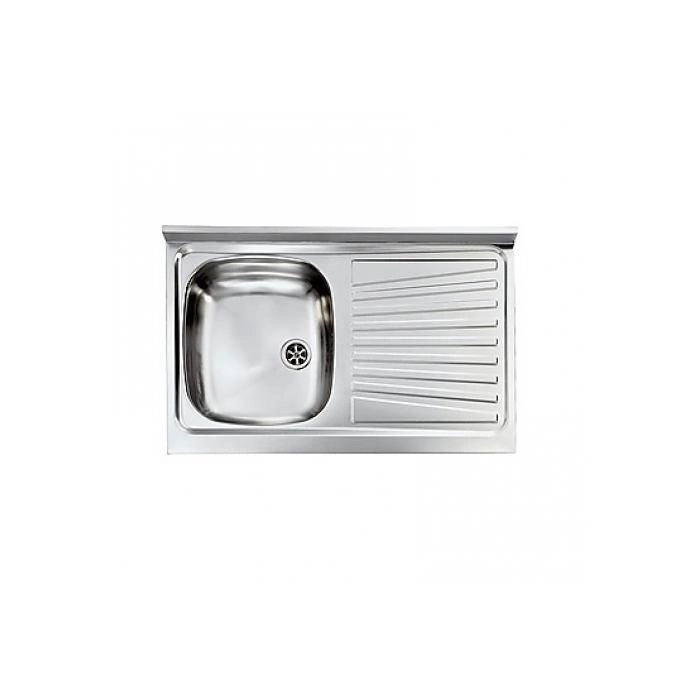 CM Lavelli 031031.D1.01.2009 Mondial Lavello da incasso acciaio inox 1 vasca con gocciolatoio 80x50 cm colore Inox
