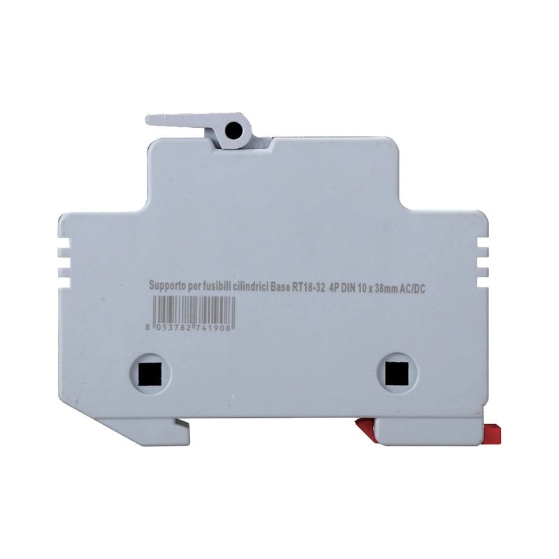 Portafusibile Modulare DC Fotovoltaico 4P 4M D10X38mm 32A DC 1000V IP20 IEC60269-6