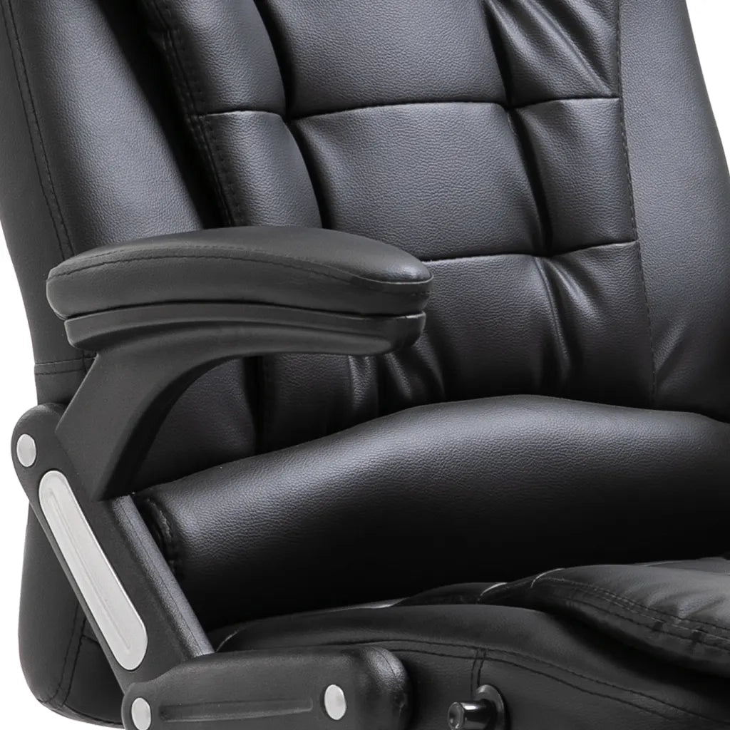 Sedia da Ufficio | Sedia da Gaming Nera in Similpelle