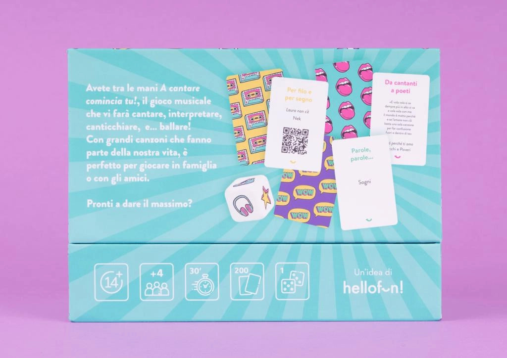 A cantare comincia tu - Carte da gioco