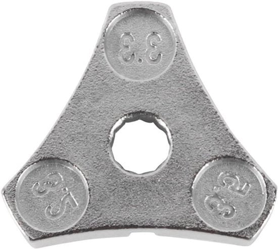 Set di chiavi a tre lati per bicicletta - Funzione - 6 porte - A tre lati - Regolabile - Adatto per - Metallo - 2 pezzi - Smaltimento colorato della chiave per bicicletta.