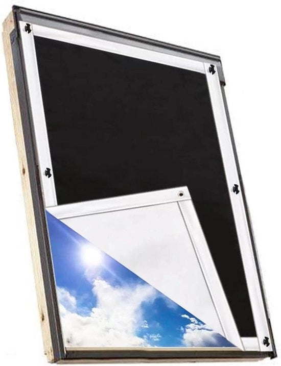 Tappeto termico per finestre (dak) - protezione dal calore - compatibile con Velux - GGU GGL GPU GPL GHU GHL GTU GTL GXU e GXL - senza foratura - 116 x 120 cm zonatura con chiusura a vite.