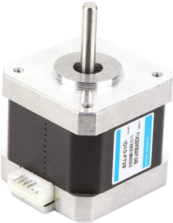 Motore passo a passo - Nema 17 - 24 V/1,5 A - 0,4 Nm - 2 fasi - Utilizzo industriale - Efficienza 80% - Formato compattibile