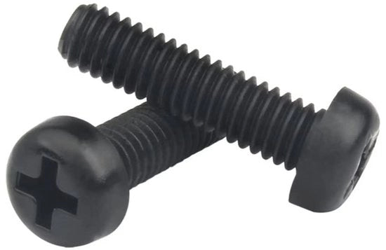 Viti in nylon - punta a croce - viti a filetto - viti in plastica - nero - M5x35mm - viti in plastica - 30 pezzi - adatti a diverse applicazioni
