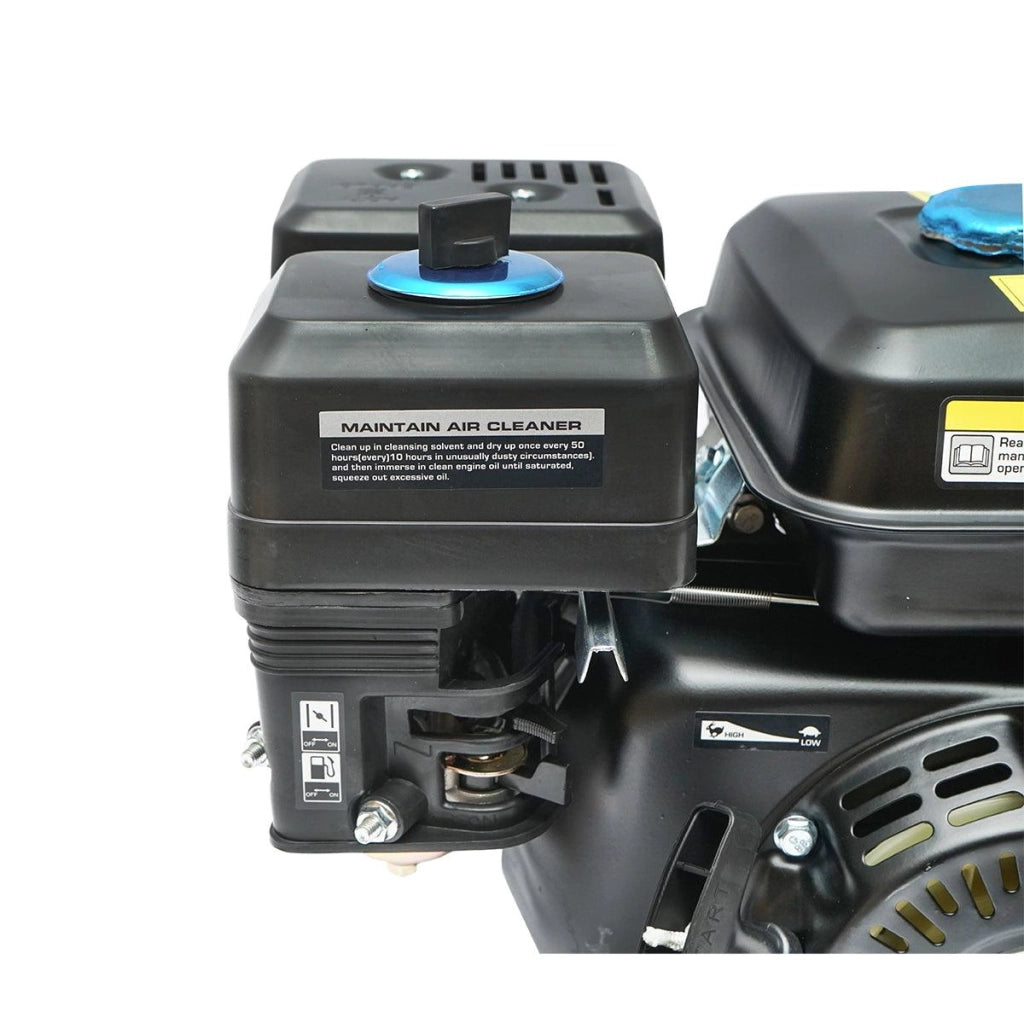 Motore a Scoppio 7,5 CV, Motore a Benzina 4 Tempi 242cc con Albero Ø 20 mm e Puleggia, Avviamento a Strappo Breckner Germany