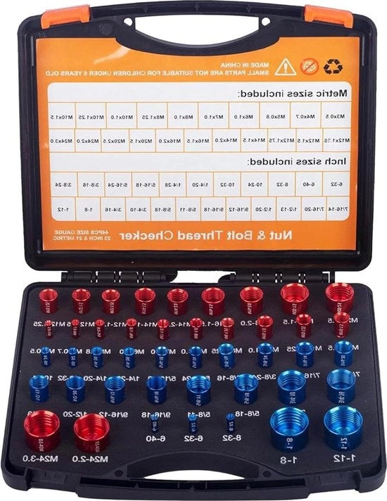 Set di misurazione elettrica con 44 pezzi in acciaio di carbonio in scatola di conservazione - Misura con precisione Gli strumenti