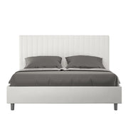 Letto Matrimoniale Large 180x200 cm con Rete e Contenitore Sunny Bianco