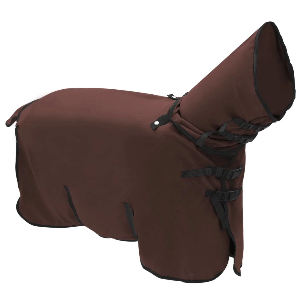 Coperta per Cavalli Marrone Scuro Completo 105 cm Poliestere CFW9772012