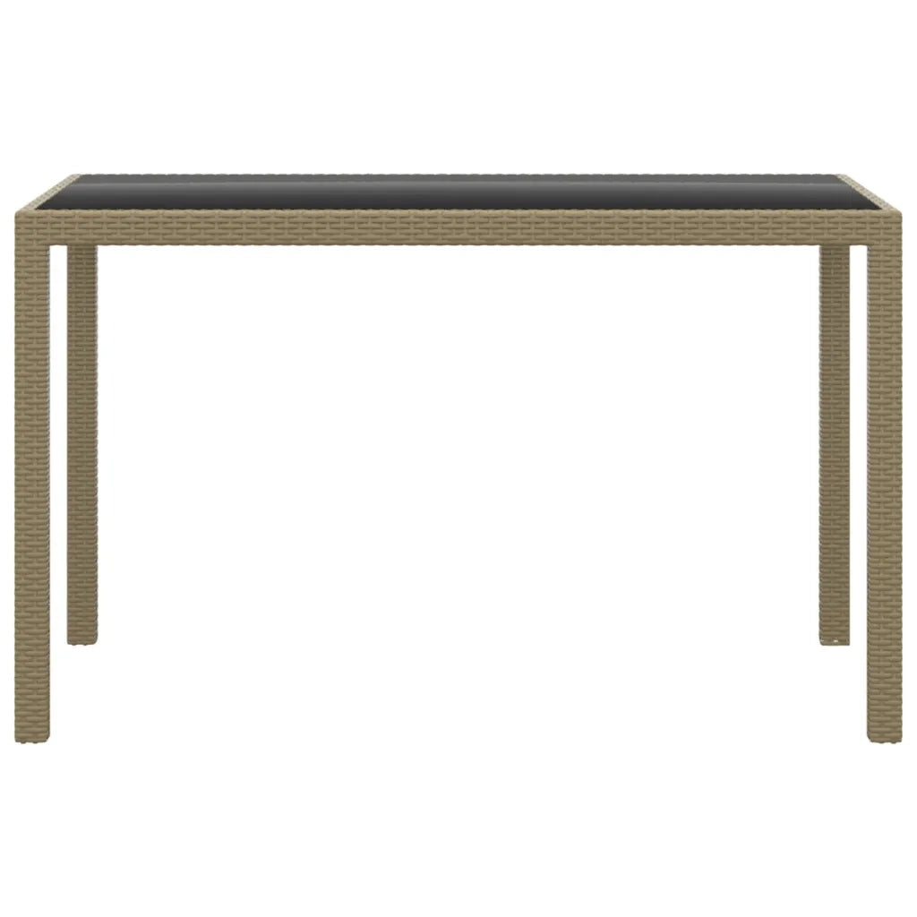 Set da Pranzo da Giardino 3 pz con Cuscini in Polyrattan Beige 3095494