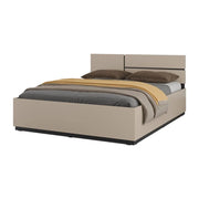 Letto HAVANA 180x200 beige e nero con doghe – Eleganza morbida e comfort XXL per la tua camera