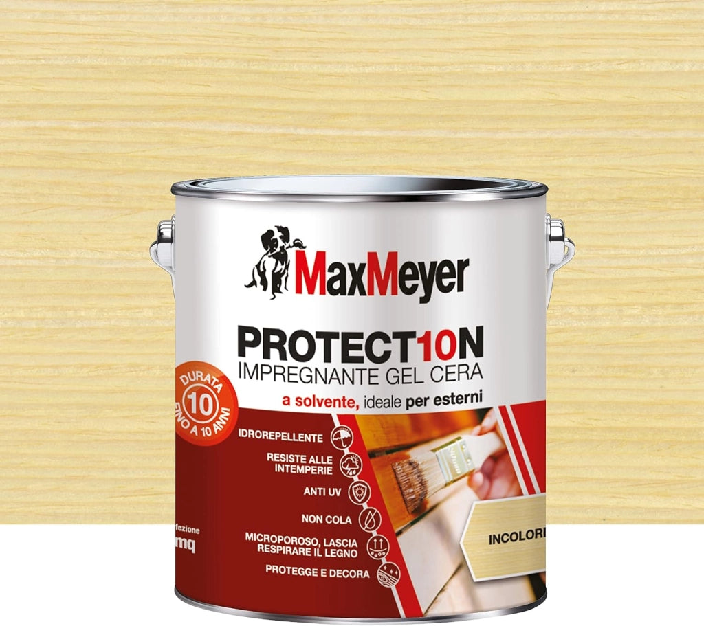 Impregnante Protettivo Legno All'acqua, Incolore, 2.5L