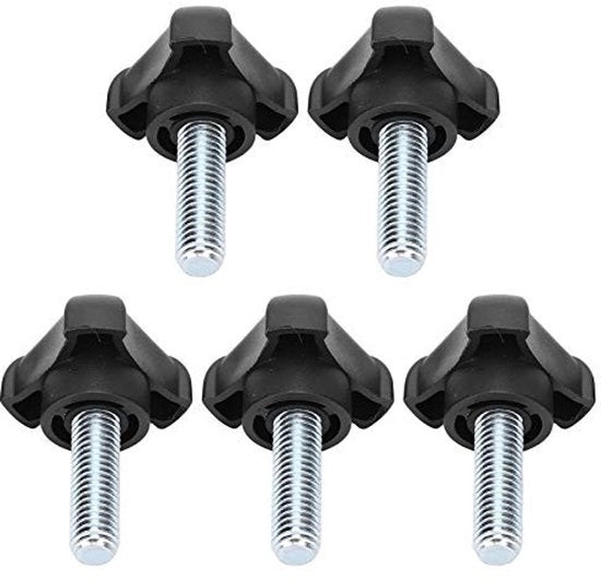 Viti a goccia - Viti a goccia a 3 facce - 5 pezzi M10 x 30mm - Viti a goccia per apparecchiature meccaniche - Design ergonomico -