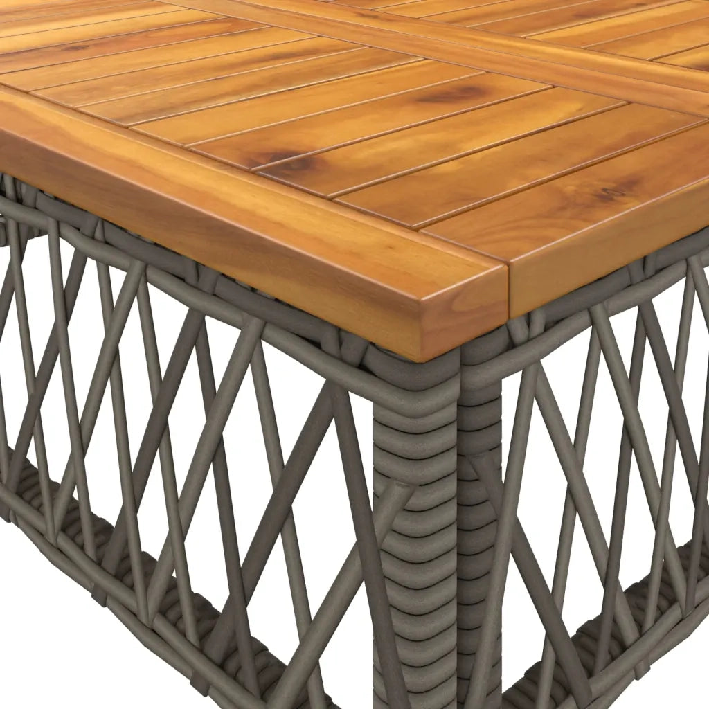 Set Divano da Giardino 2 pz con Cuscini Grigio in Polyrattan 368734
