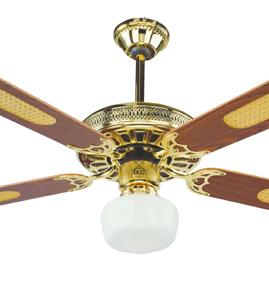 Ventilatore da Soffitto con Luce Gold Ø 130 cm