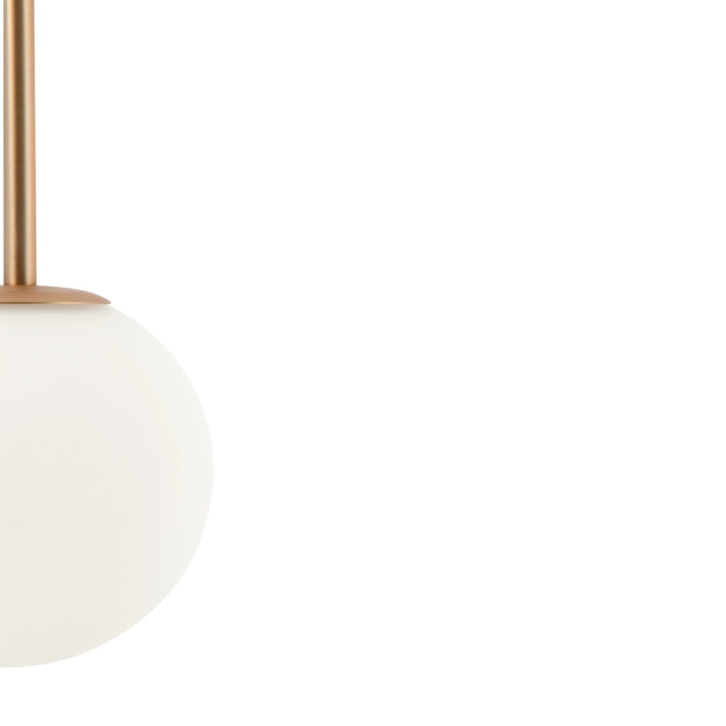 Maytoni Lampadario Minimal Basic Form 1 luce E14 oro metallo diffusore vetro