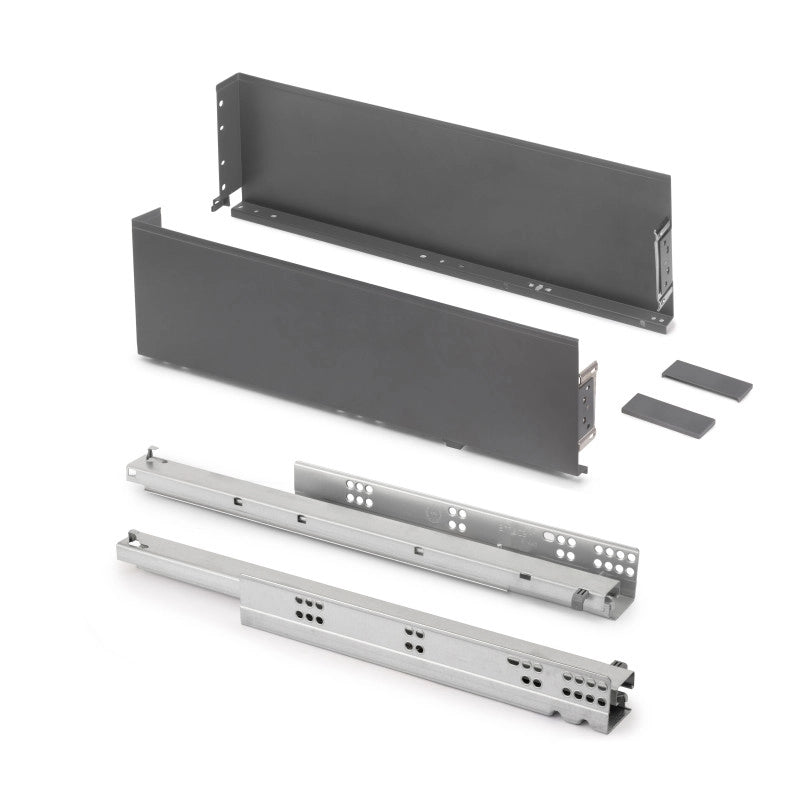 Cassetto esterno Simplex 25 kg, altezza 159 mm, profondità 490 mm, Acciaio, Verniciato bianco
