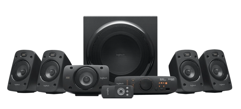 ORIGINAL Logitech Accessori per computer nero 980-000468 Z-906 - Lautsprechersystem Z906 Surround speaker system - 5.1, RMS 500W, Stackable, Nero
