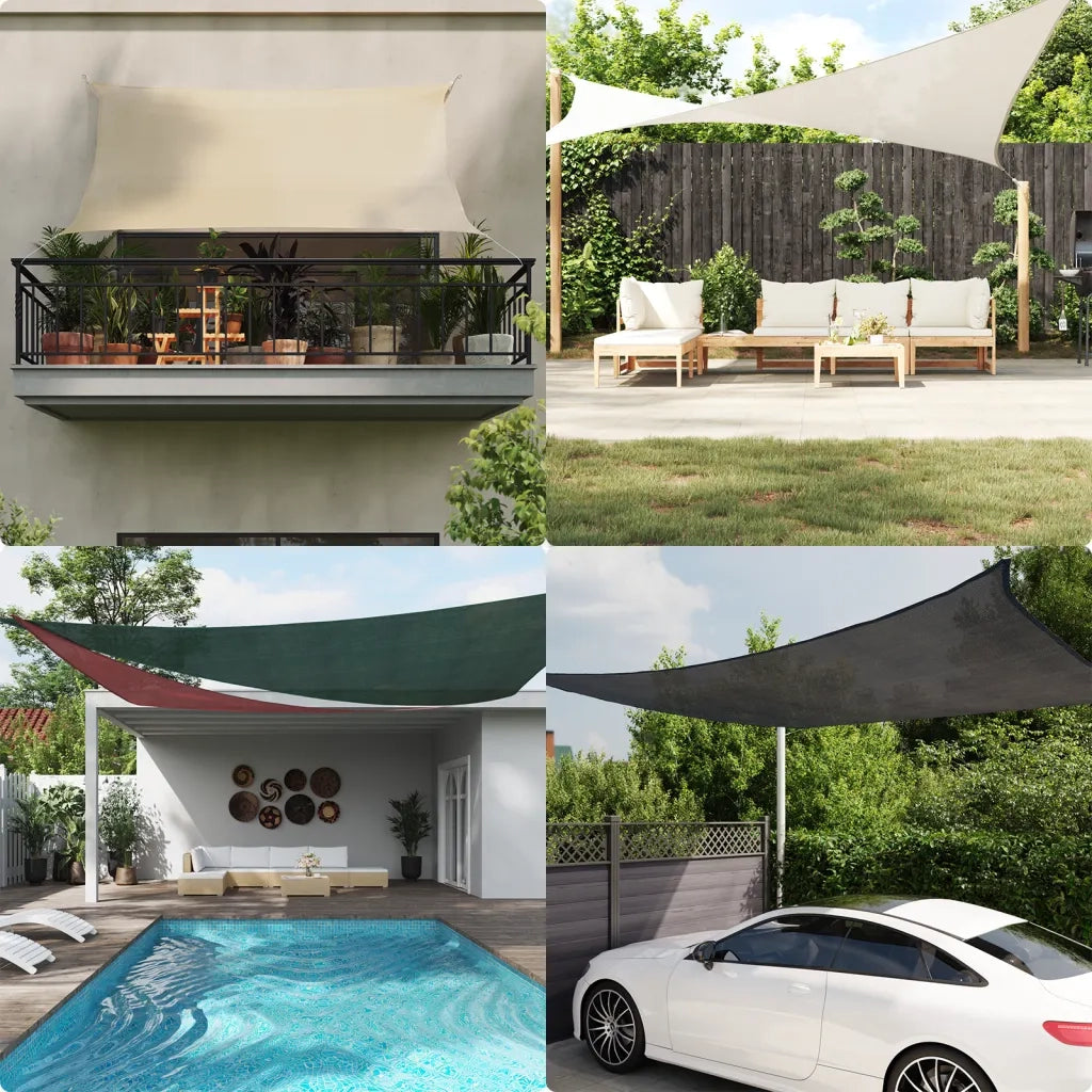 Vela Parasole 160 g/m² Beige 3x5 m in HDPE 311129