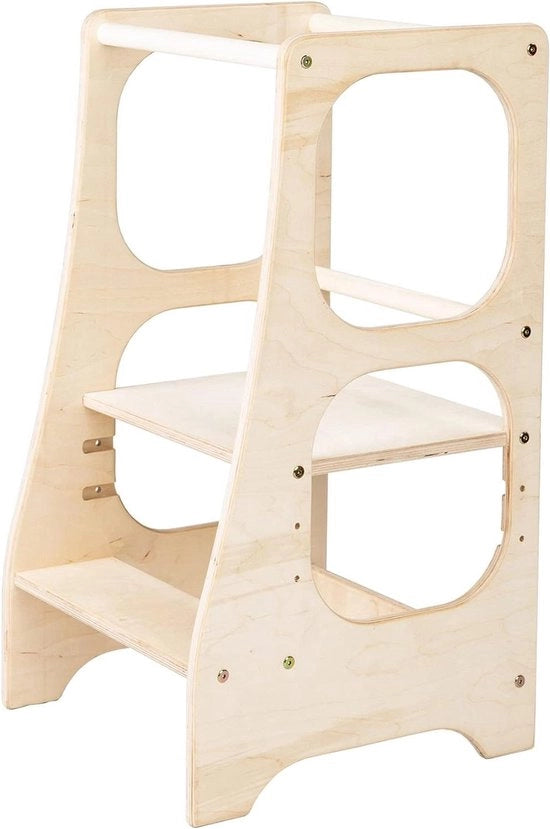 Trapezio di apprendimento per bambini - Regolabile in altezza con protezione di inclinazione - Massima sicurezza - Aiuto cucina e leva di apprendimento - Dalla età di 1 anno