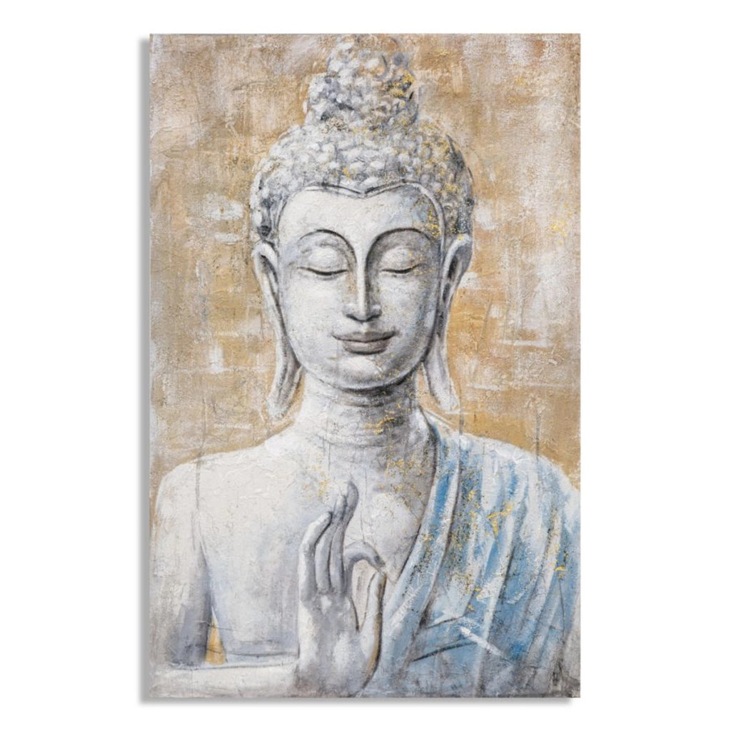 Stampa su Tela Buddah 2, Multicolore, Legno, 80x3x120 cm