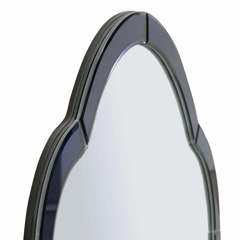 Gameba, Specchio Cornice Sagomata, 62x100h cm blu