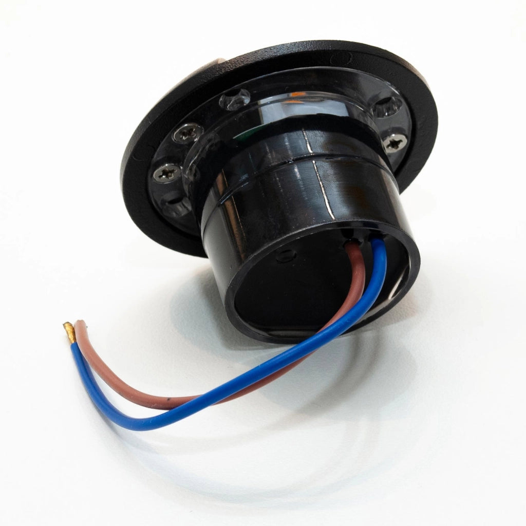 Mini faretto calpestabile nero incasso luce radente IP67 LED 1W singola finestra basso consumo segnapassi giardino viale 230V 4000K