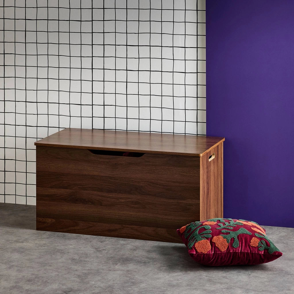 Baule, effetto legno tinto noce, noce